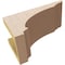 Ekena Millwork 5"W x 10"D x 5"H Wide Hughes Rough Cedar Woodgrain TimberThane Corbel, Primed Tan CORUR05X10X05HUGRCPR - alternate 5